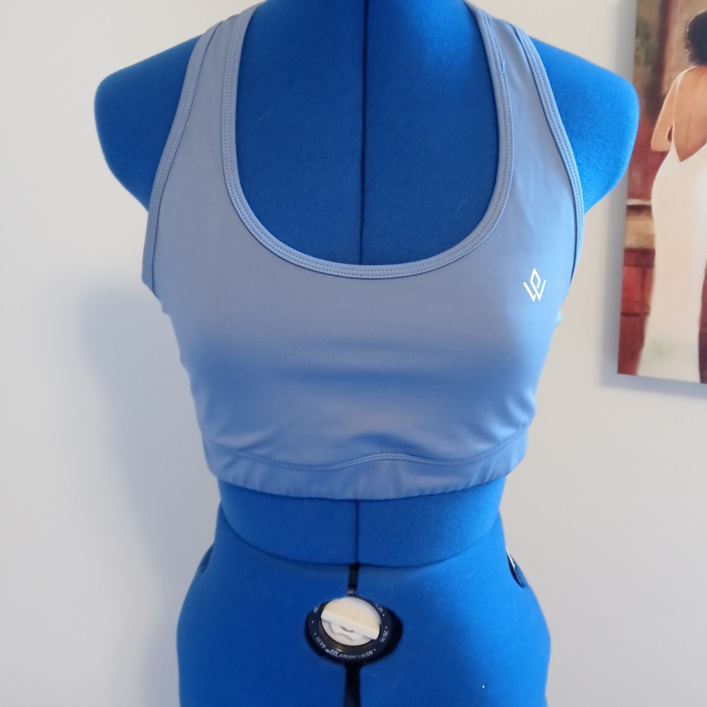 Workout Empire Regalia Blue Sports Bra sz L